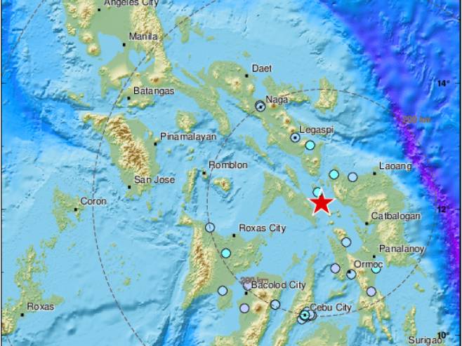 Zemljotres na Filipinima, Foto: EMSC Twitter - 
