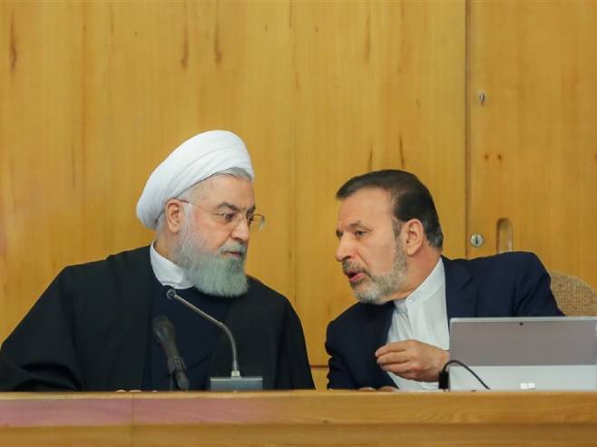 Iranski predsjednik Hasan Rohani i šef kabineta Mahmud Vaezi (Foto: Tasnim News Agency) - 