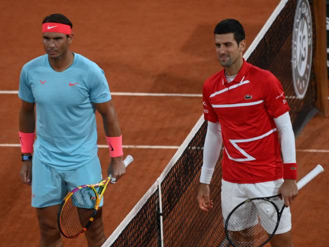 Nadal i Đoković (foto: twitter.com/rolandgarros) - 