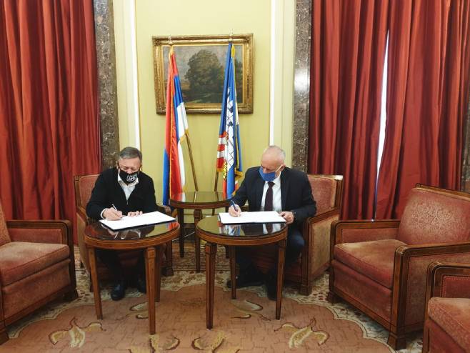 Gradonačelnici Beograda i Ljubljane potpisali pismo namjere - Foto: TANЈUG