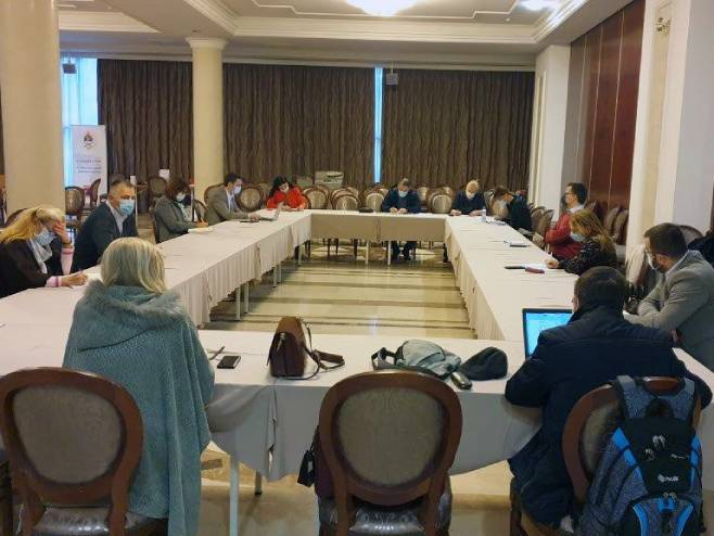 Sastanak Stručno operativnog tima za specifične zadatke zaštite i spasavanja i Ministarstva zdravlja i socijalne zaštite - Foto: SRNA