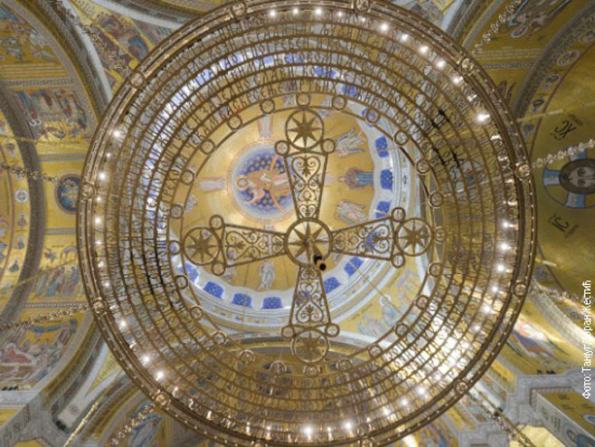 Mozaik u Hramu Svetog Save u Beogradu - Foto: TANЈUG