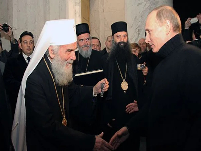Patrijarh Irinej i Putin  (Foto: spc.rs) - 