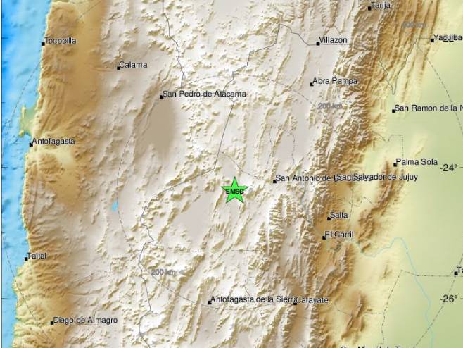 Zemljotres u Čileu (foto: EMSC) - 