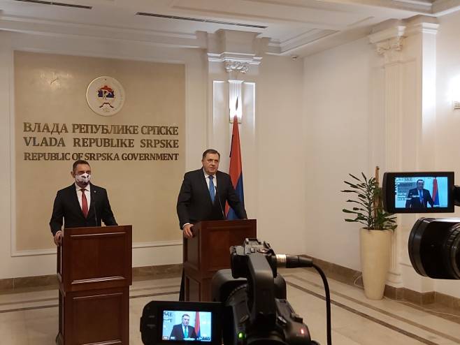 Milorad Dodik i Aleksandar Vulin - Foto: RTRS