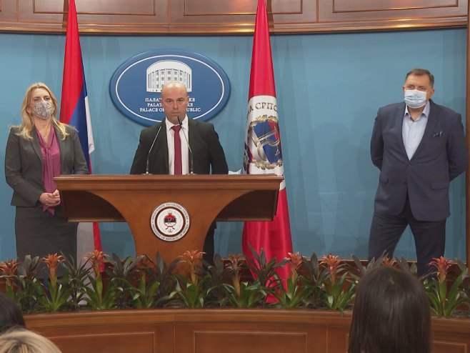 Cvijanović, Tegeltija i Dodik Cvijanović, Tegeltija i Dodik - Foto: RTRS