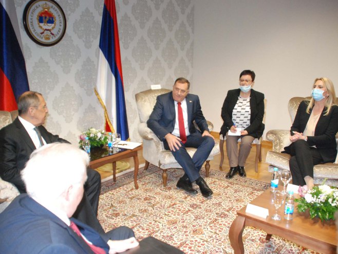 Lavrov-sastanak sa rukovodstvom Srpske - Foto: RTRS