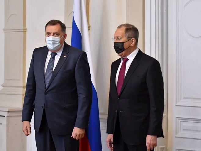 Milorad Dodik i Sergej Lavrov (foto: T. S.) - Foto: klix.ba