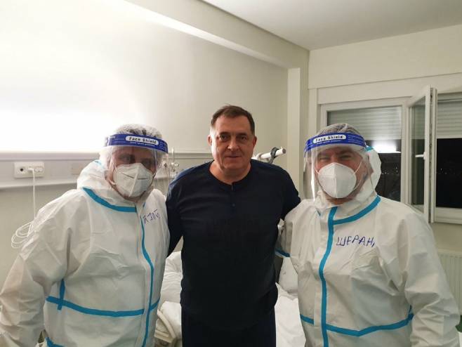 Milorad Dodik, Alen Šeranić i Vlado Đajić - Foto: Twitter