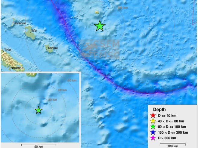 Zemljotres-Vanuatu (foto:EMSC) - Foto: Twitter