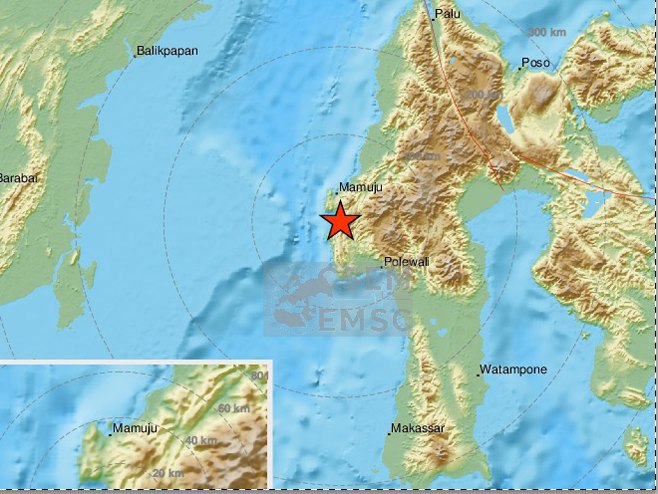 Indonezija zemljotres (foto:EMSC) - 