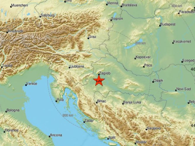 Zemljotres kod Petrinje (Foto: emsc-csem.org) - 