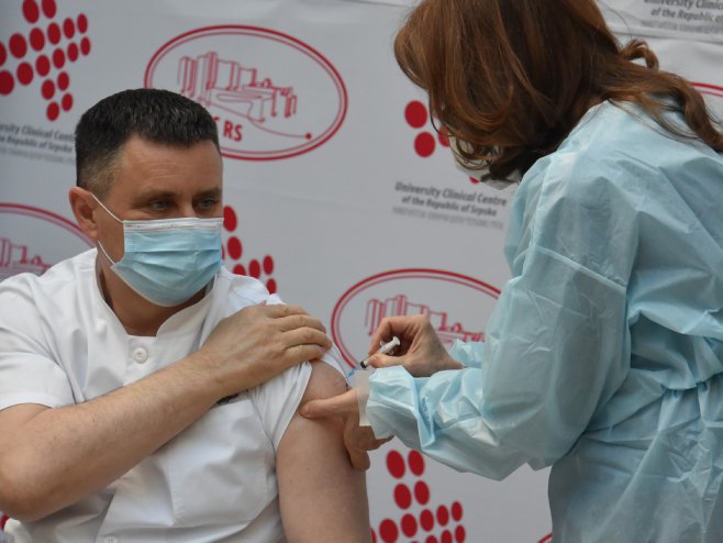 Vlado Đajić - vakcinacija - Foto: SRNA