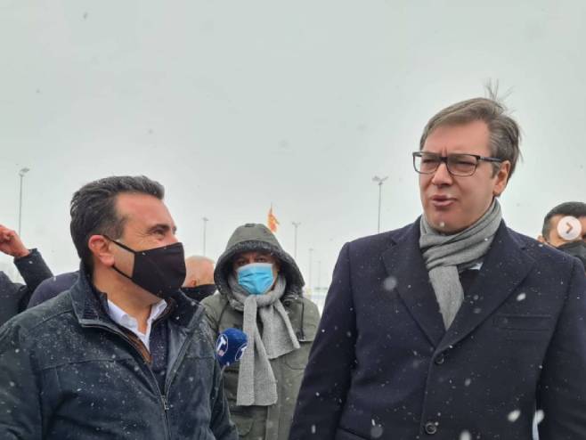 Vučić i Zaev u Tabanovcu (Foto: instagram.com/buducnostsrbijeav) - 