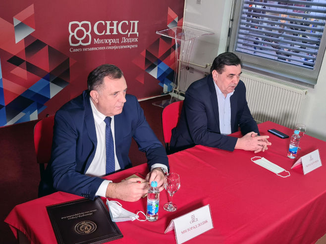 Dodik i Petrović - Foto: SRNA