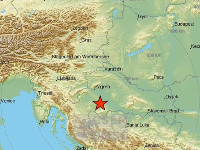Zemljotres u Hrvatskoj (Foto: EMSC) - 