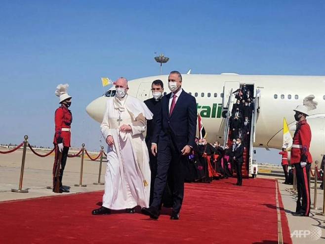 Papa Franjo u Bagdadu - Foto: AFP