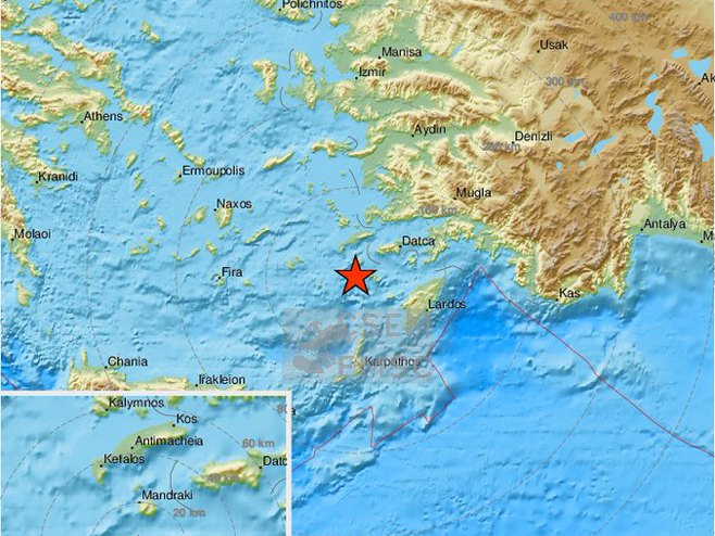 Kefalos - zemljotres (Foto:twitter.com/LastQuake) - 