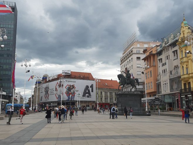 Ustaška obilježja na glavnom zagrebačkom trgu