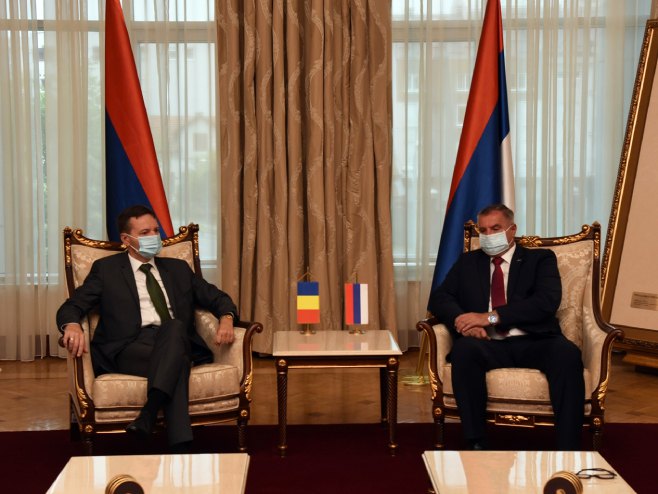 Višković sa ambasadorom Rumunije - Foto: RTRS