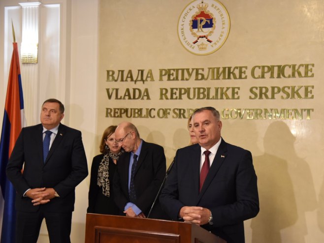 Konferencija za medije nakon posebne sjednice Vlade Republike Srpske - Foto: Twitter