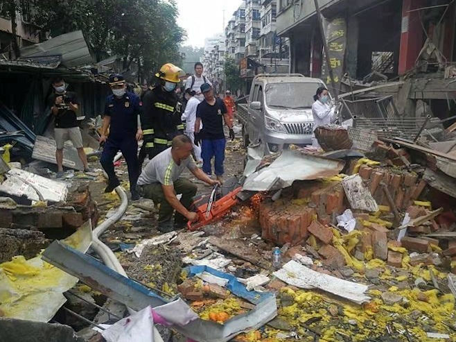 Eksplozija gasa u Kini (Foto: Twitter) - 