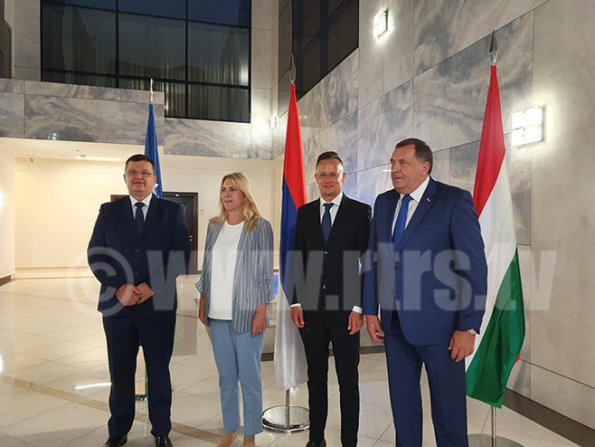 Dodik, Sijarto, Cvijanović i Tegeltija - Foto: RTV Slobomir