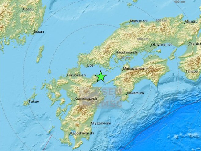 Zemljotres u Јapanu (Foto: EMSC) - 