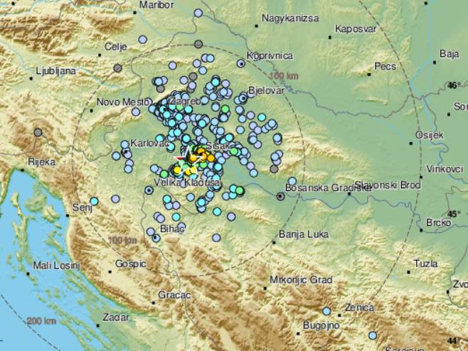 Zemljotres u Sisku (Foto: EMSC) - 