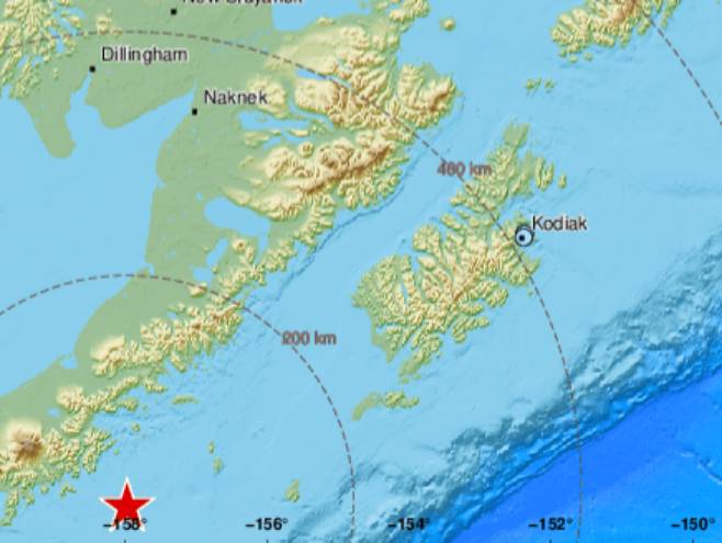Zemljotres na Aljasci (Foto: EMSC) - 