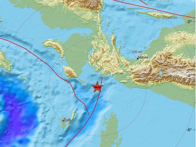 Zemljotres u Indoneziji (foto:EMSC) - 