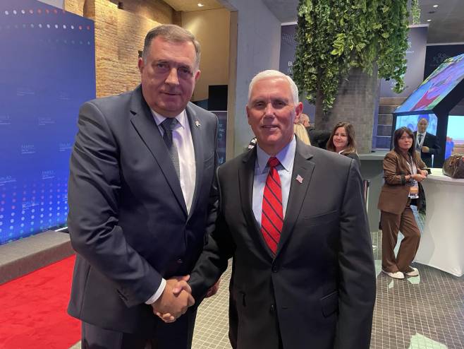 Milorad Dodik i Majk Pens - Foto: SRNA
