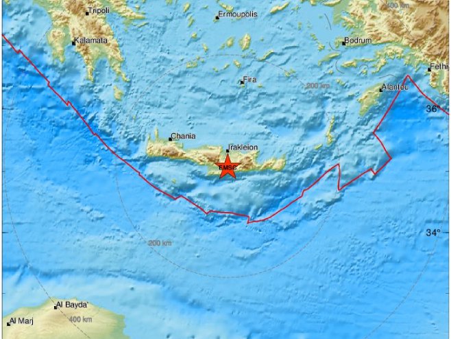 Zemljotres na Kritu (foto: emsc.eu) - 