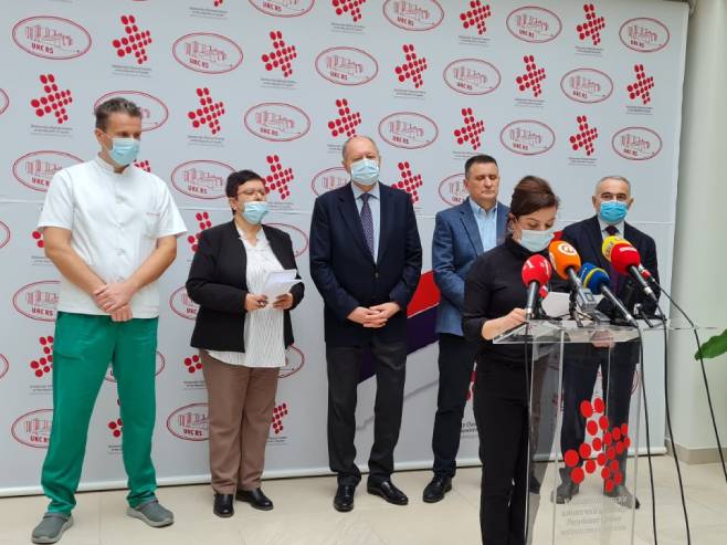Ruska delegacija u UKC Republike Srpske - Foto: RTRS