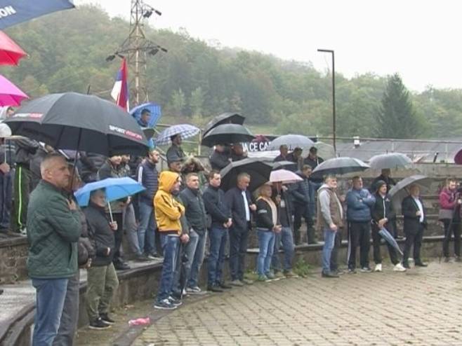 Protest u Kravicama - Foto: RTRS