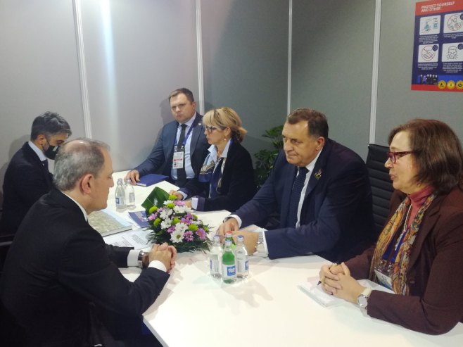 Milorad Dodik i Јejhun Bajramov - Foto: RTRS