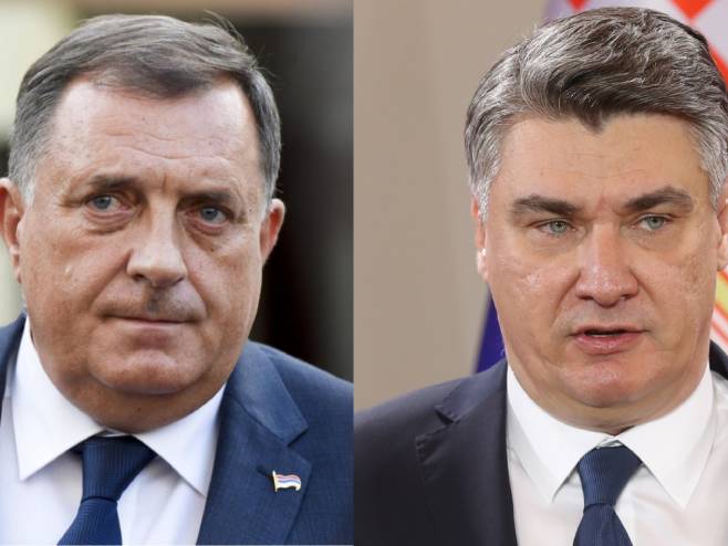 Milorad Dodik i Zoran Milanović Milorad Dodik i Zoran Milanović - Foto: RTRS