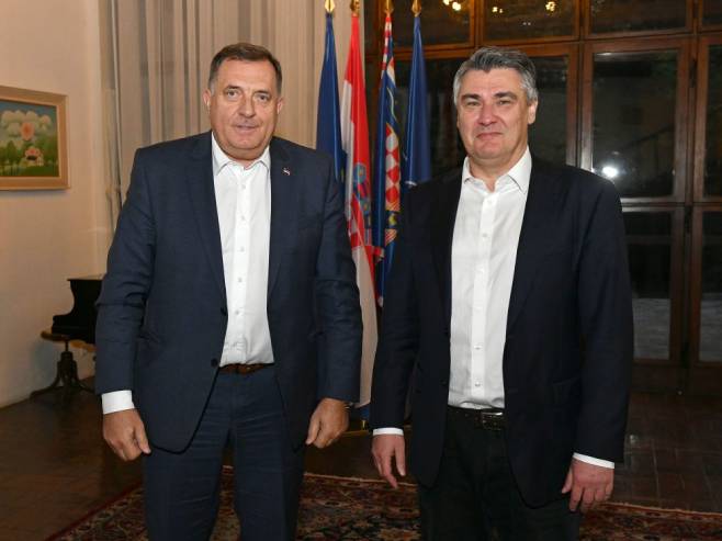 Milorad Dodik i Zoran Milanović (Foto: predsjednik.hr) - 