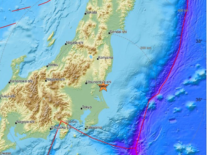 Zemljotres u Јapanu (Foto: EMSC) - 