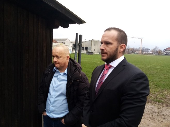 Zeljković obišao stadion FK Omladinac u Banjaluci - Foto: RTRS