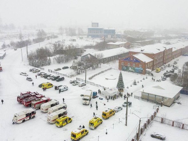 Eksplozija u rudniku Listvijažnjaja u Kamerovu (Foto:tass.com) - 