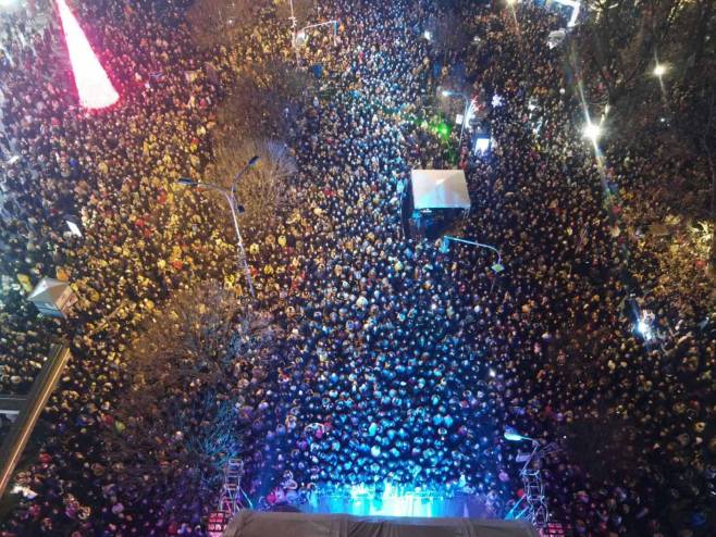 Novogodišnja noć u Banjaluci - Foto: RTRS