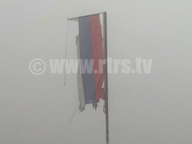 Zastava iznad Vojkovića - Foto: RTRS