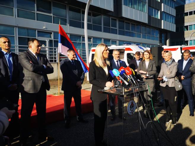 Cvijanović, Dodik, Višković i Šeranić - Foto: RTRS