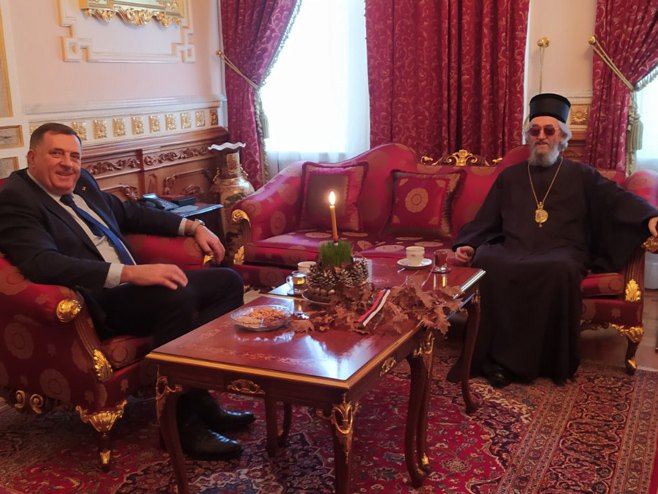 Milorad Dodik i Јefrem - Foto: RTRS