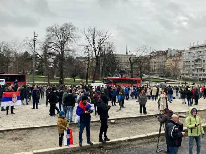 Skup podrške Novaku Đokoviću (Foto: Sputnik / Petar Tadić) - 