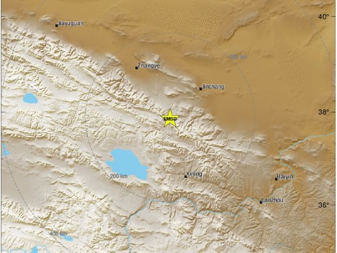 Epicentar zemljotresa (foto: emsc-csem.org) - 