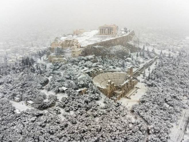 Snijeg u Grčkoj (Foto: ) - Foto: Twitter