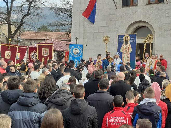 Opština Bileća i Saborni hram i škole proslavljaju Dan Svetog Save - Foto: RTRS