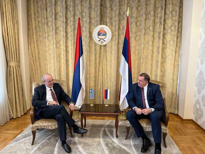 Papandreu - Dodik - Foto: SRNA